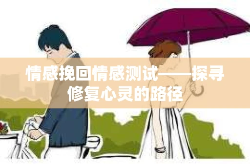 情感挽回情感测试——探寻修复心灵的路径
