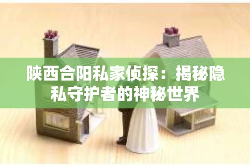 陕西合阳私家侦探：揭秘隐私守护者的神秘世界
