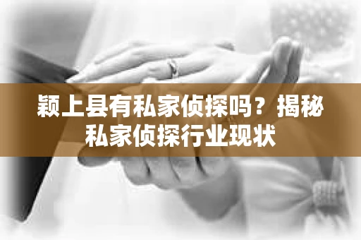 颖上县有私家侦探吗？揭秘私家侦探行业现状
