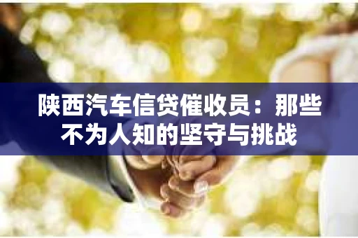 陕西汽车信贷催收员：那些不为人知的坚守与挑战