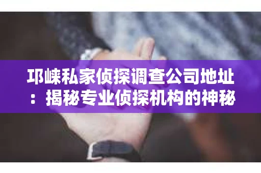 邛崃私家侦探调查公司地址：揭秘专业侦探机构的神秘面纱