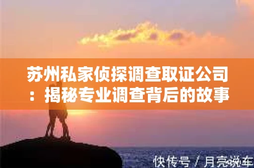 苏州私家侦探调查取证公司：揭秘专业调查背后的故事