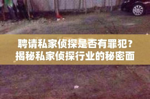 聘请私家侦探是否有罪犯？揭秘私家侦探行业的秘密面纱