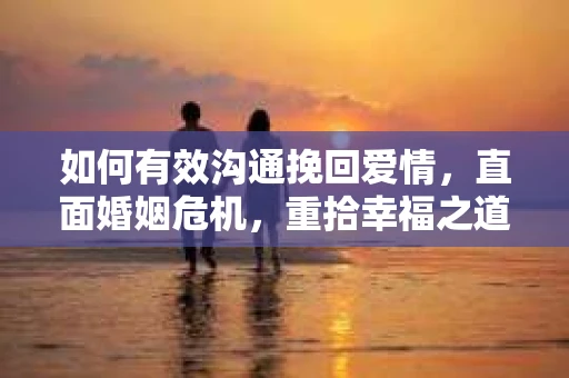 如何有效沟通挽回爱情，直面婚姻危机，重拾幸福之道