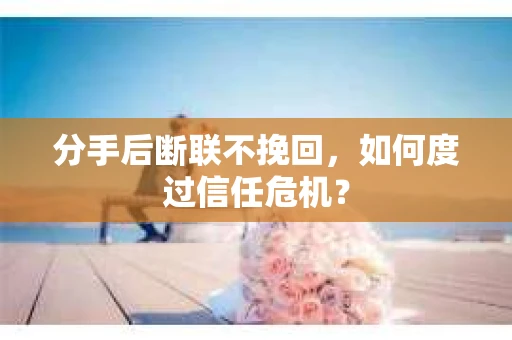 分手后断联不挽回，如何度过信任危机？