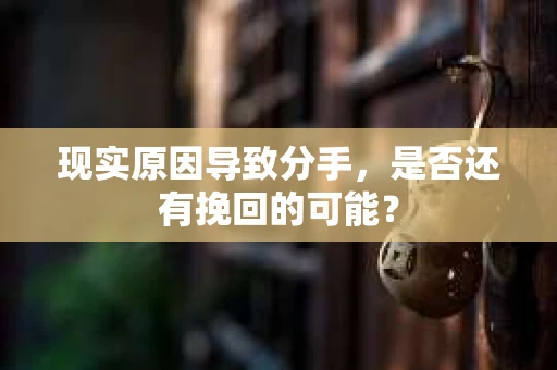 现实原因导致分手，是否还有挽回的可能？