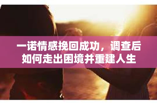 一诺情感挽回成功，调查后如何走出困境并重建人生