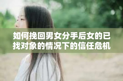 如何挽回男女分手后女的已找对象的情况下的信任危机？
